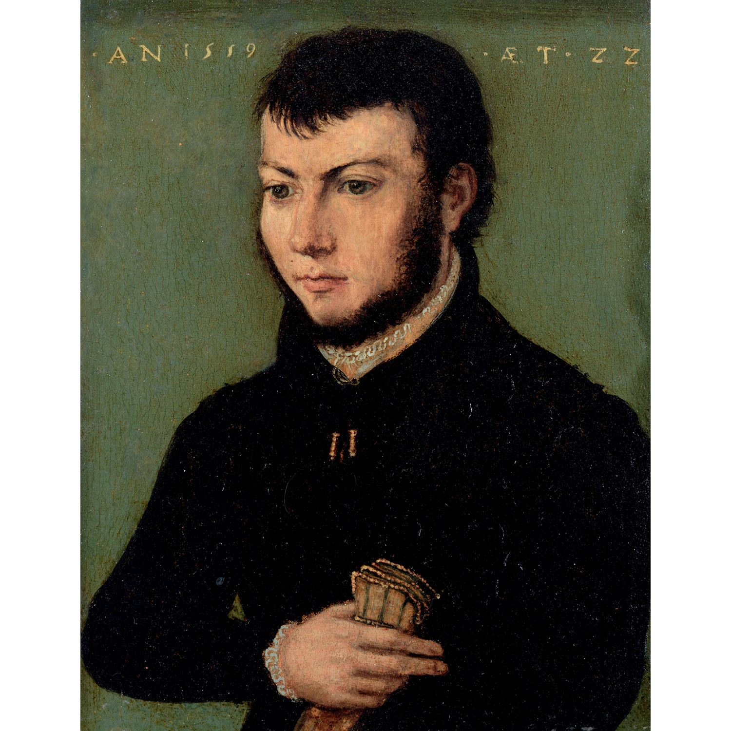 ATTRIBUÉ À CORNEILLE DE LYON (1500/1510 - 1575)PORTRAIT DIT DE JEAN BERNARD, ÉCUYER DE MARIE DE