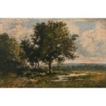 Léon RICHET (Solesmes 1843 - 1907)Paysage Landscape, panel, signed lower right: Léon Richet, 03/4