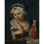 Michel Honoré BOUNIEU (Marseille 1740 - Paris 1814)Petite fille donnant des cerises à ses