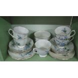 A part Royal Albert "Forget me not" tea set.