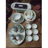 A collection of Royal Worcester Evesham dinner and tableware.