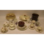 A part "Royal Albert" teaset together with Royal Commemorative mugs, plates etc.