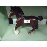 A Beswick bay Shire horse.