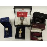 A gent's Swiss Balance wristwatch in box; a Ted Baker gent's wristwatch in original box; a gent's