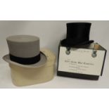 An early 20th Century black silk top hat by Walter Barnard & Son, Jermyn Street, London in City Cork