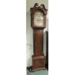 An early 19th Century 8 day longcase clock by Thomas Bilbie, Chew Stoke, having arched brass dial