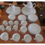 A Royal Doulton 'Simplicity' pattern part dinner service.