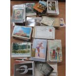 A quantity of postcards, including sets.