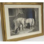 After SIR EDWIN LANDSEER RA - Favourites and Favourite Pony and Spaniels, two large monochrome