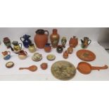 Assorted items of Torquayware and Torquay type ware, including jugs, vases, etc.