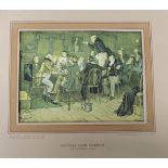 After CECIL ALDIN - Pictures from Pickwick, four coloured prints in oak frames, titled on the