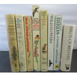 A small collection of books relating to birds, trees, wild flowers, etc.