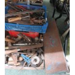 A large quantity of assorted tools to include hammers, spanners, files etc.