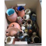 A quantity of Torquayware and other makers to include jugs, cups, etc.