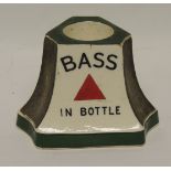 A Bass bar vesta stand by Mintons, with striker sides, 8cms high