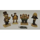 GUINNESS - four Wade Guinness figures including The Mad Hatter and Wellington together with a