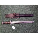 A Lee Metford Bayonette Mark II with scabbard