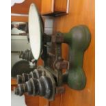 Set of kitchen scales with weights