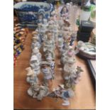 Quantity of parian figurines
