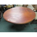 Late Victorian stripped walnut breakfast table, 72cm high x 118cm x 85cm