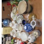 Quantity of ceramics to include two part tea services
