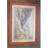 J. M. Evers watercolour of a coastal scene, framed, 30cm x 50cm