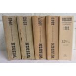 Five softback Wisden Almanacks for the years, 1949, 1952, 1957, 1959 and 1992 (5)