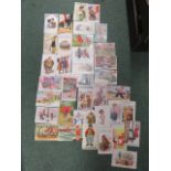 Quantity of comical postcards