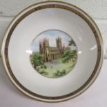 A Royal Worcester porcelain commemorative bowl 'The Flight Bowl' commemorating the Bicentenary of