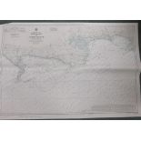 Collection of twenty two maritime maps to include Portland etc