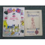 Bridgwater Official Guide 1950-1951 together with a 1960 Marketeers Carnival Club 1980 guide