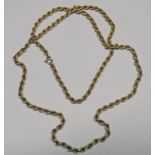 ROPE WORK NECKLACE IN 9CT GOLD,