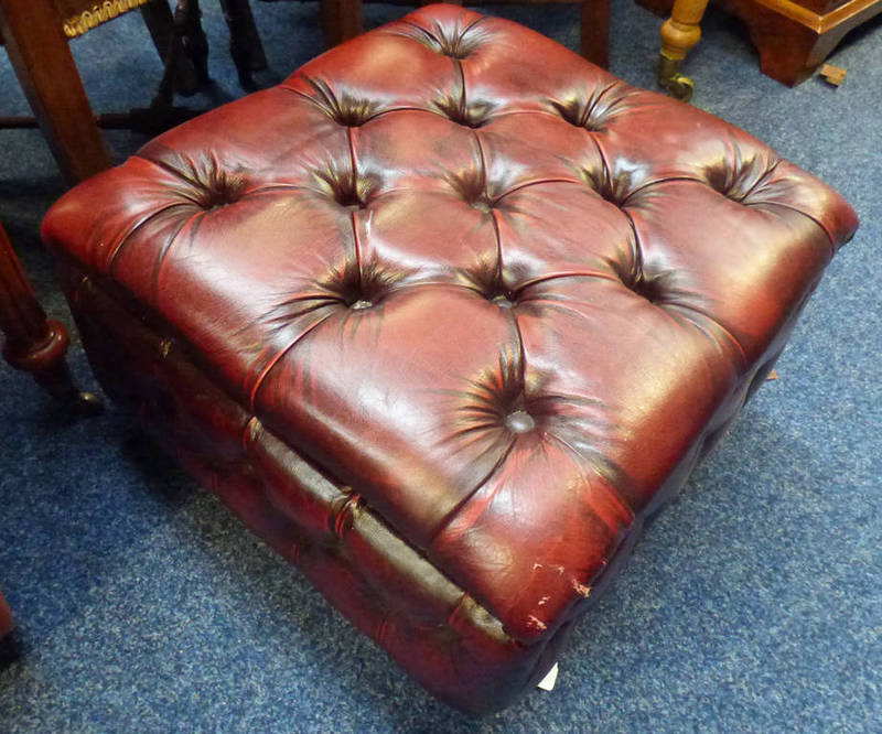 LEATHER STOOL/LIDDED BOX