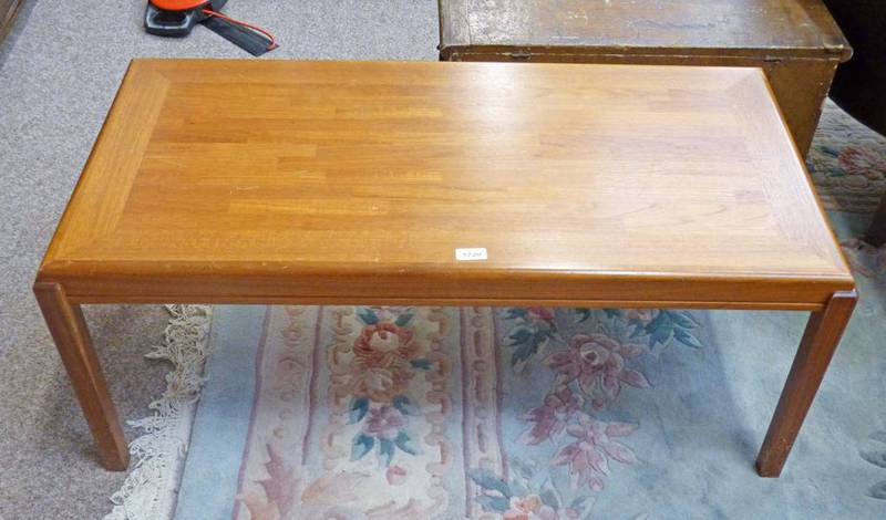 TEAK RECTANGULAR COFFEE TABLE