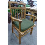 SHETLAND PINE OPEN ARMCHAIR WITH SPAR BACK