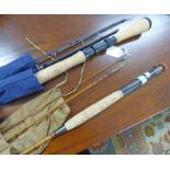 KODUS ROD CO PREDITOR 910-410 4 PIECE ROD AND A 3 PIECE CANE ROD IN A WILLIAM ROBERTSON GLASGOW