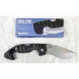 COLD STEEL SPARTAN KNIFE WITH BOX - BUYER MUST BE OVER THE AGE OF 21 TO PURCHASE THIS LOT