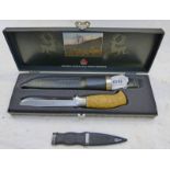BRUSLETTO MADE IN NORWAY KNIFE WITH LEATHER SHEATH - BUYER MUST BE OVER THE AGE OF 21 TO PURCHASE