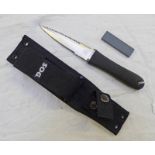 SOG KNIFE IN SHEATH - BUYER MUST BE OVER THE AGE OF 21 TO PURCHASE THIS LOT