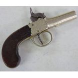 60 BORE PERCUSSION BOXLOCK POCKET PISTOL SIGNED WOODWARD & FOSTER DONCASTER, CIRCA 1840, 4.