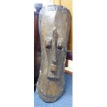 AFRICAN WALL MOUNTED TRIBAL MASK 97CM LONG