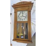 OAK CASED WALL CLOCK