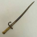 FRENCH MODEL 1866 CHASSEPOT YATAGHAN SWORD BAYONET, THE BLADE WITH ST.