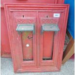 CAST IRON DOUBLE STAMP POST BOX