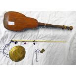 BANJO CASED OPIUM SCALES WITH BONE SHAFT AND BRASS PAN