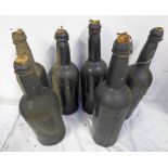 6 LATE 19TH OR EARLY 20TH CENTURY PORT/WINE BOTTLES