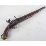 22 BORE FLINTLOCK 1716/77 PATTERN LONG SEA SERVICE PISTOL WITH 30.