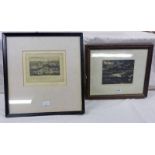 FRAMED ENGRAVING NORTH & SOUTH SHIELDS BY LAMBERT AND A FRAMED ENGRAVING LAKE OF MONTEITH -2-