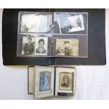 RUSSIAN PHOTOGRAPHS TO INCLUDE WW2 AIR TANK AND NAVAL CREW PHOTOGRAPHS AND AN EMPTY LEATHER BOUND