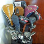 PING G15 IRONS, CALLAWAY DRIVERS,